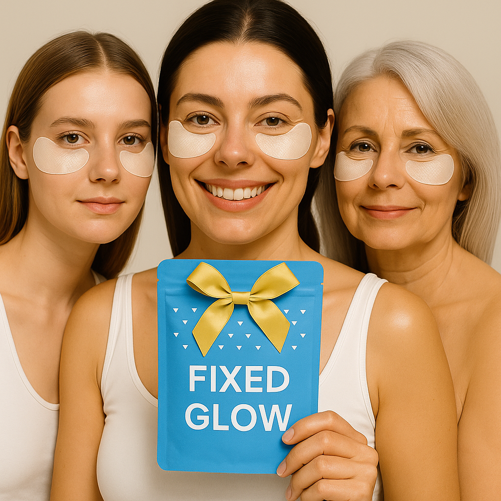 Fixed Glow™ - מדבקות להעלמת קמטים ושקיות בעיניים